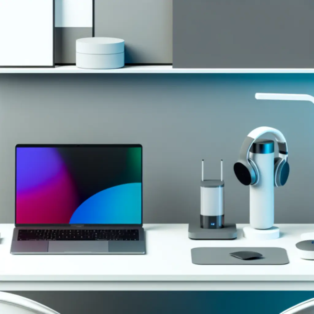 Nowoczesne akcesoria technologiczne do komputera i elektroniki domowej